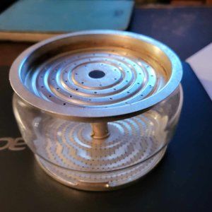 Original Pyrex Basket Three piece for glass percolator No stem